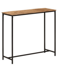 Table console 80x30x74 cm bois massif de manguier et fer | Mobilier & Déco