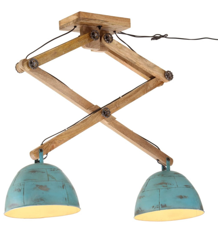 Plafonnier 25 W bleu délavé 29x18x85 cm E27 | Mobilier & Déco