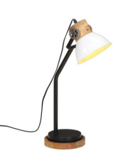 Lampe de bureau 25 W blanc 18x18x60 cm E27 | Mobilier & Déco