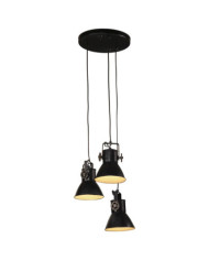 Lampe suspendue 25 W noir 30x30x100 cm E27 | Mobilier & Déco