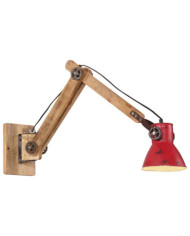 Lampe murale 25 W rouge délavé 96x15x20 cm E27 | Mobilier & Déco