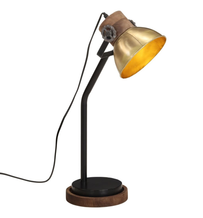 Lampe de bureau 25 W laiton antique 18x18x60 cm E27 | Mobilier & Déco