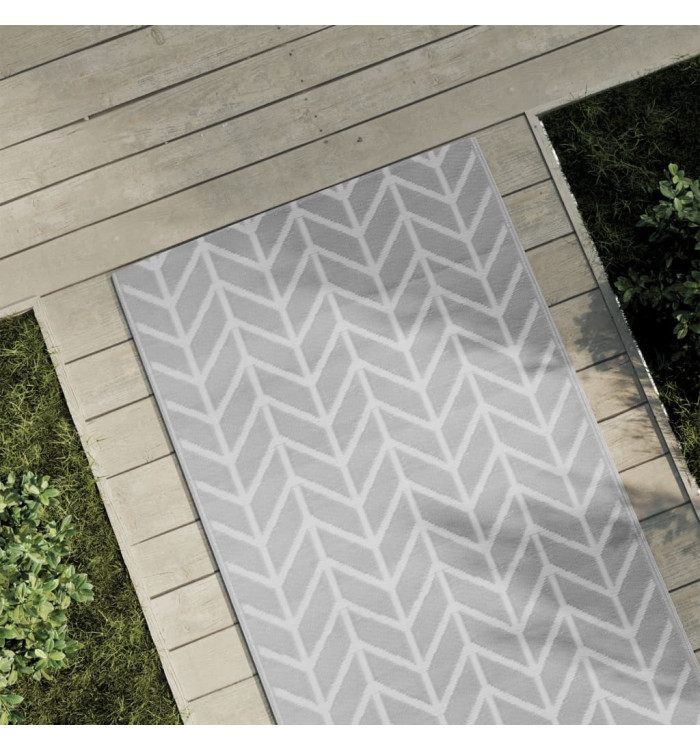Tapis d'extérieur ARAKIL gris 80 x 250 cm PP | Mobilier & Déco