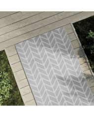 Tapis d'extérieur ARAKIL gris 80 x 250 cm PP | Mobilier & Déco