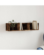 Armoire murale chêne fumé 75x18x16,5 cm bois d'ingénierie | Mobilier & Déco
