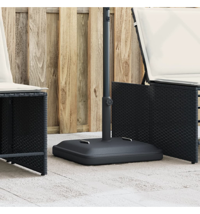 Base de parasol avec poignées pour mâts Ø38 / 48 mm 27 kg carré | Mobilier & Déco