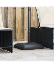 Base de parasol avec poignées pour mâts Ø38 / 48 mm 27 kg carré | Mobilier & Déco