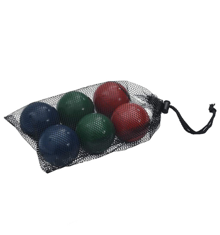 Ensemble de boules Bocce 8 pcs sac de transport bois pin massif | Mobilier & Déco