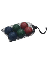 Ensemble de boules Bocce 8 pcs sac de transport bois pin massif | Mobilier & Déco