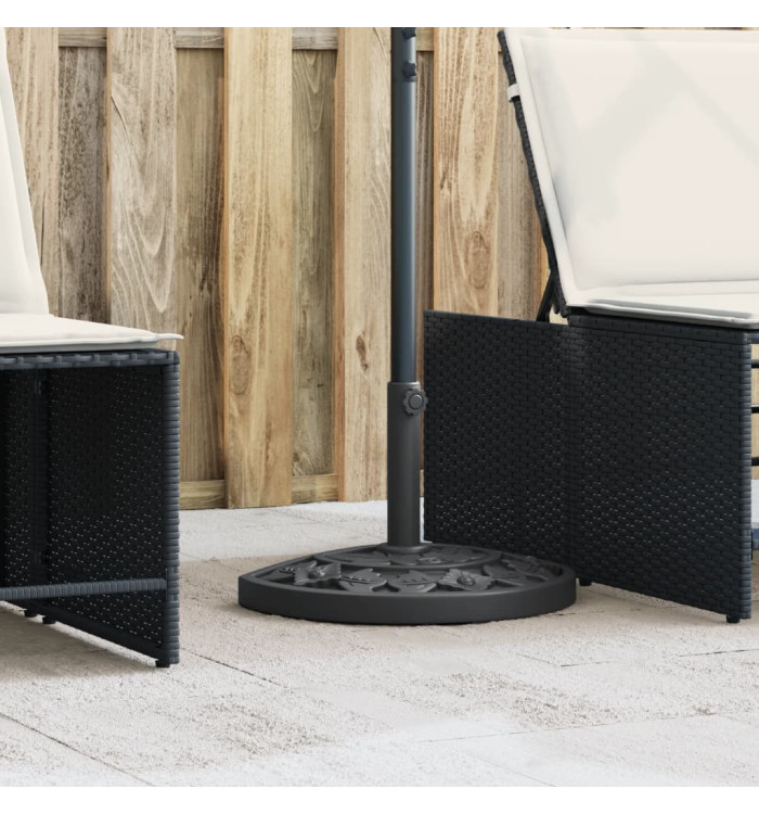 Base de parasol pour mâts Ø38 / 48 mm 9 kg demi-rond | Mobilier & Déco