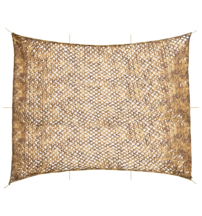 Filet de camouflage avec sac de rangement 618x512 cm sable | Mobilier & Déco