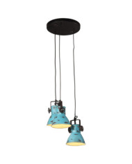 Lampe suspendue 25 W bleu délavé 30x30x100 cm E27 | Mobilier & Déco