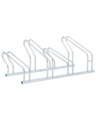 Support de vélo au sol autoportant pour 4 vélos acier galvanisé | Mobilier & Déco