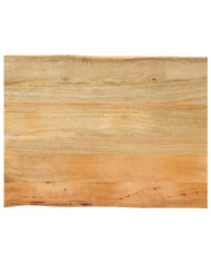 Dessus de table 90x60x3,8 cm bord vivant bois massif manguier | Mobilier & Déco