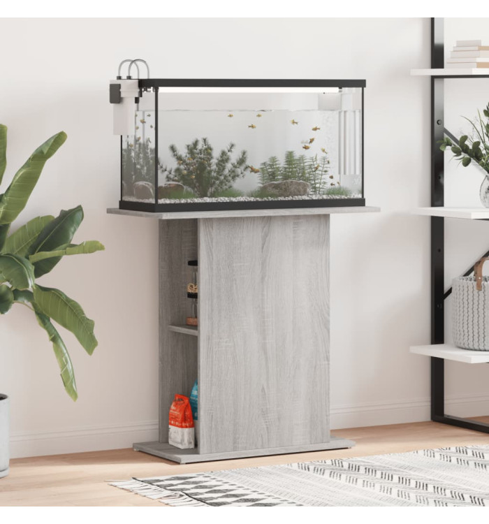 Support d'aquarium sonoma gris 75x36x72,5 cm bois d'ingénierie | Mobilier & Déco