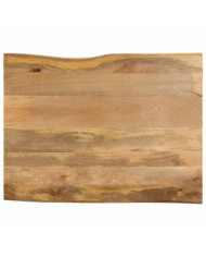 Dessus de table 100x80x3,8 cm bord vivant bois massif manguier | Mobilier & Déco