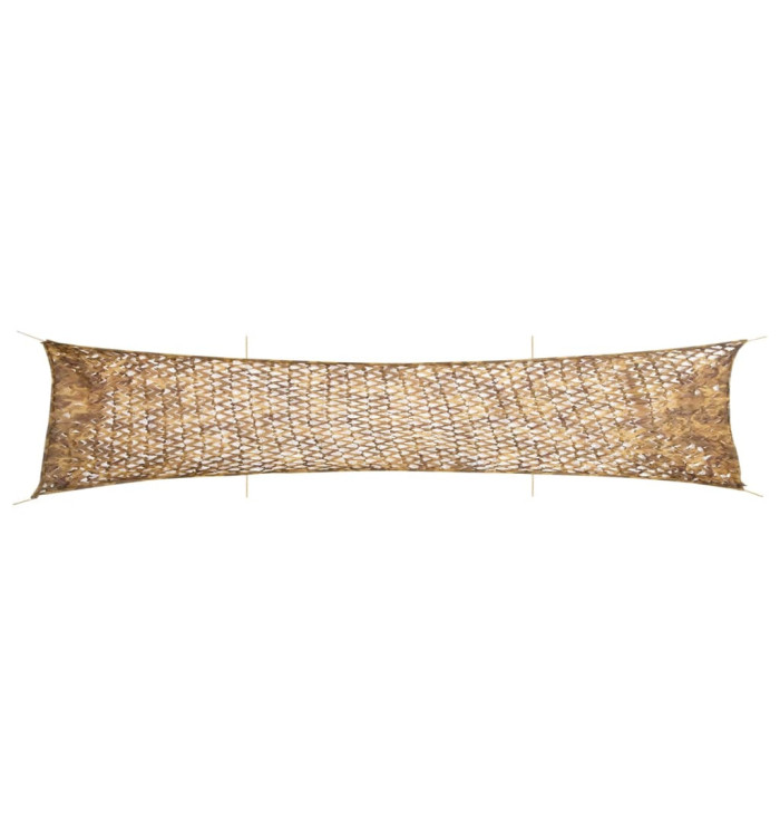 Filet de camouflage avec sac de rangement 706x140 cm sable | Mobilier & Déco
