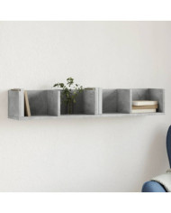 Armoire murale gris béton 99x18x16,5 cm bois d'ingénierie | Mobilier & Déco