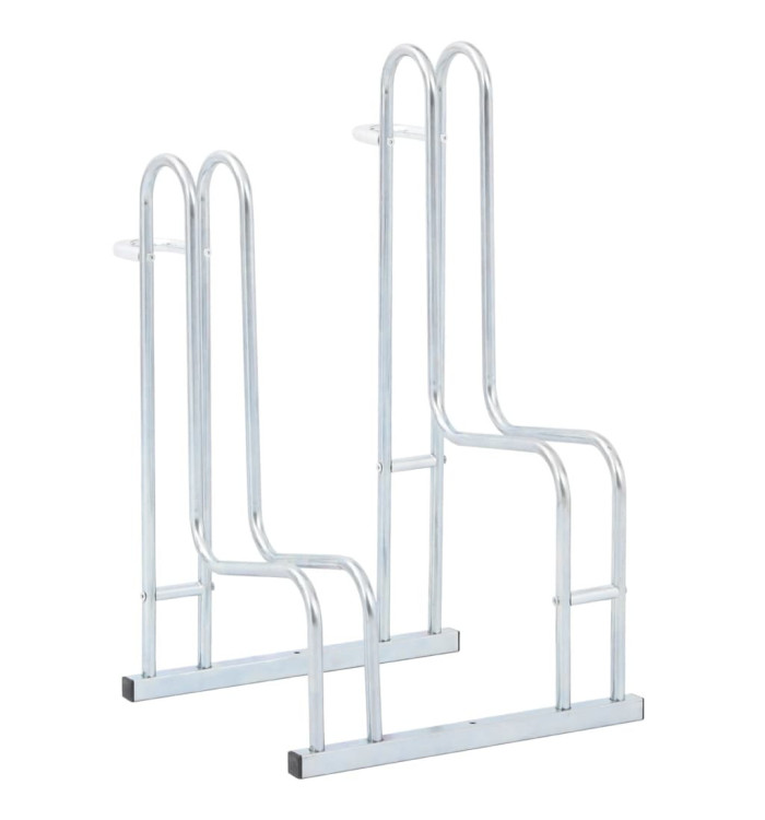 Support de vélo au sol autoportant pour 2 vélos acier galvanisé | Mobilier & Déco