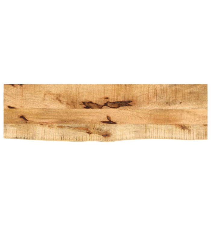 Dessus de table 100x40x2,5cm bord vif bois massif manguier brut | Mobilier & Déco