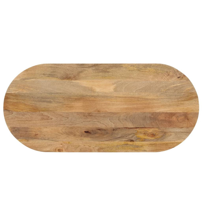 Dessus de table 90x40x2,5 cm ovale bois massif de manguier | Mobilier & Déco