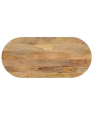 Dessus de table 90x40x2,5 cm ovale bois massif de manguier | Mobilier & Déco