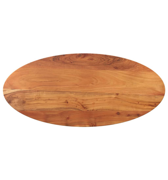 Dessus de table 140x50x2,5 cm ovale bois massif d'acacia | Mobilier & Déco