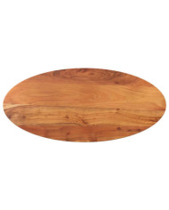 Dessus de table 140x50x2,5 cm ovale bois massif d'acacia | Mobilier & Déco