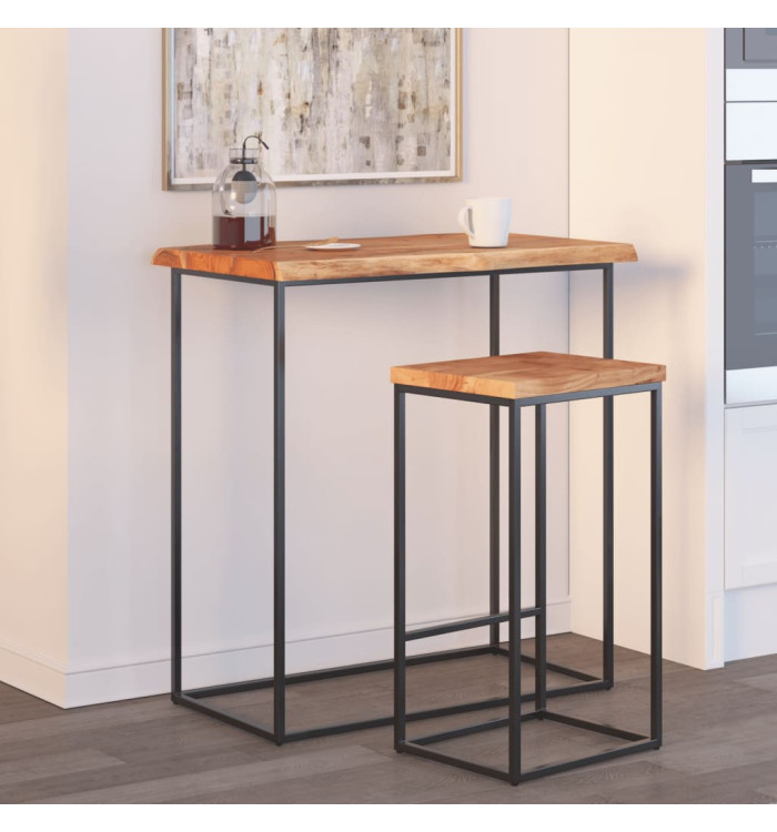 Dessus de table 70x60x2,5 cm rectangulaire bois massif acacia | Mobilier & Déco