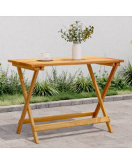 Table pliable de jardin 90x52,5x65 cm bois d'acacia solide | Mobilier & Déco