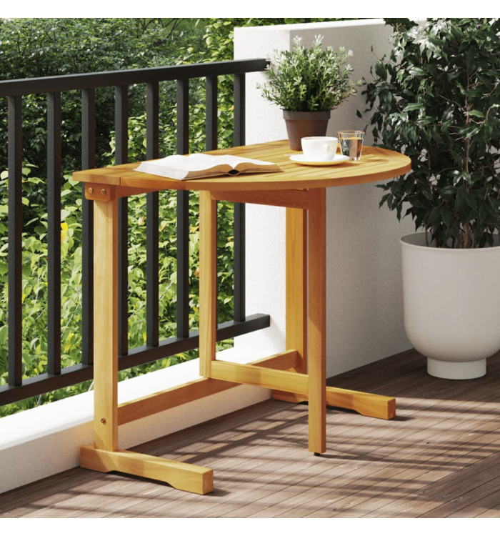 Table pliable de balcon 90x60x72 cm bois d'acacia solide | Mobilier & Déco