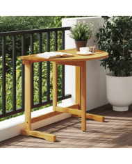 Table pliable de balcon 90x60x72 cm bois d'acacia solide | Mobilier & Déco