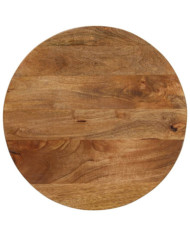 Dessus de table Ø 50x2,5 cm rond bois de manguier massif | Mobilier & Déco