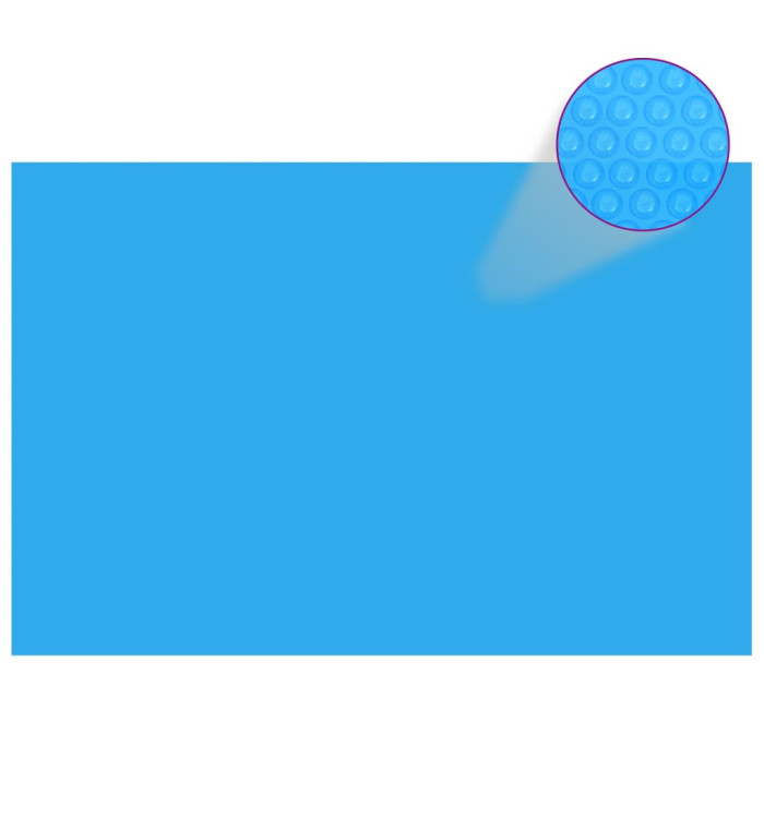 Bâche de piscine rectangulaire 300 x 200 cm PE Bleu | Mobilier & Déco