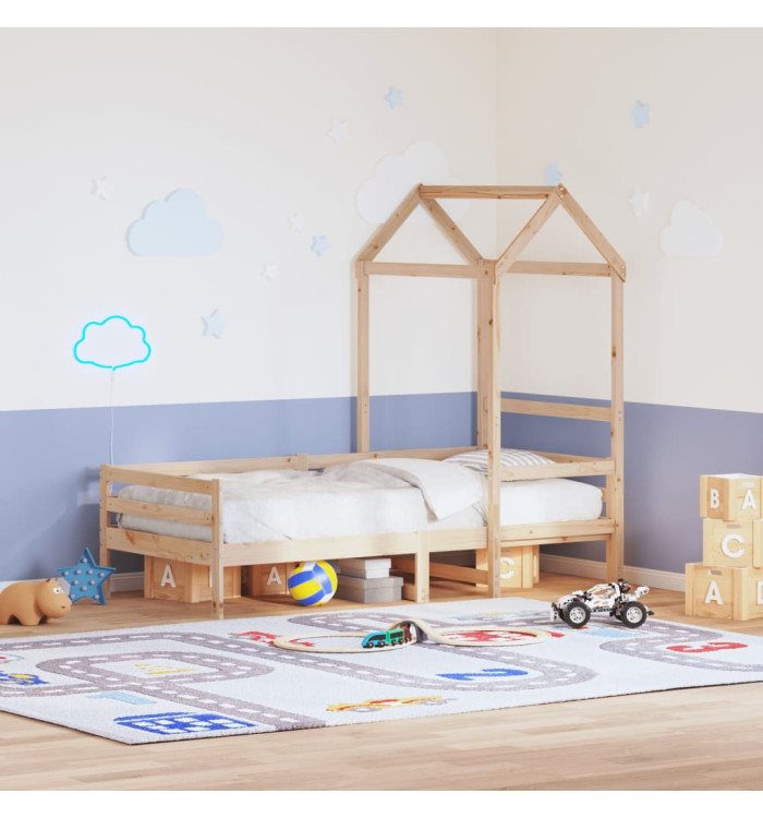 Toit de lit pour enfants 98x70x176,5 cm bois de pin massif | Mobilier & Déco
