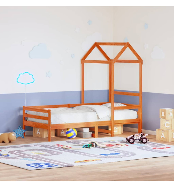 Toit de lit pour enfants 98x70x176,5 cm bois de pin massif | Mobilier & Déco