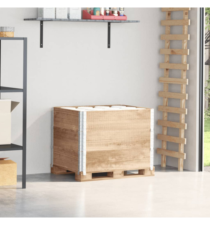 Colliers de palette 3 pcs 80x60 cm bois de pin solide | Mobilier & Déco
