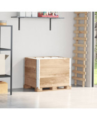 Colliers de palette 3 pcs 80x60 cm bois de pin solide | Mobilier & Déco
