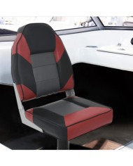 Siège pour bateau avec dossier haut pliable 39x43x58 cm | Mobilier & Déco