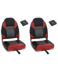 Ensemble de sièges de bateau pliables lot de 4 dossier haut | Mobilier & Déco
