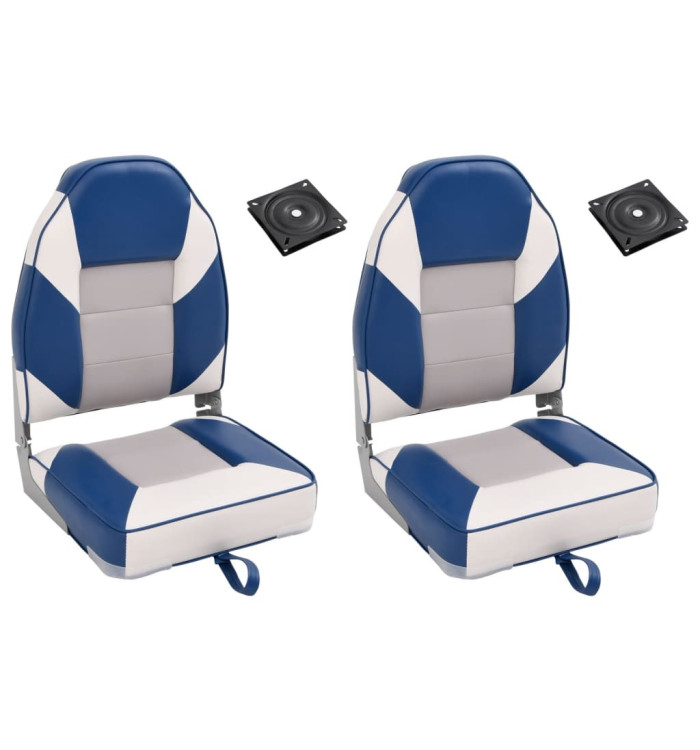 Ensemble de sièges de bateau pliables lot de 4 dossier haut | Mobilier & Déco