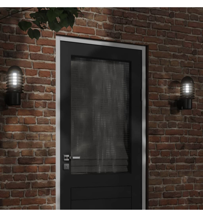 Appliques murales d'extérieur 2 pcs noir acier inoxydable | Mobilier & Déco