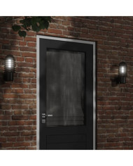 Appliques murales d'extérieur 2 pcs noir acier inoxydable | Mobilier & Déco