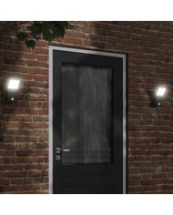Applique murale LED d'extérieur avec capteurs noir | Mobilier & Déco