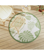 Tapis d'extérieur ARAKIL vert Ø120 cm PP | Mobilier & Déco