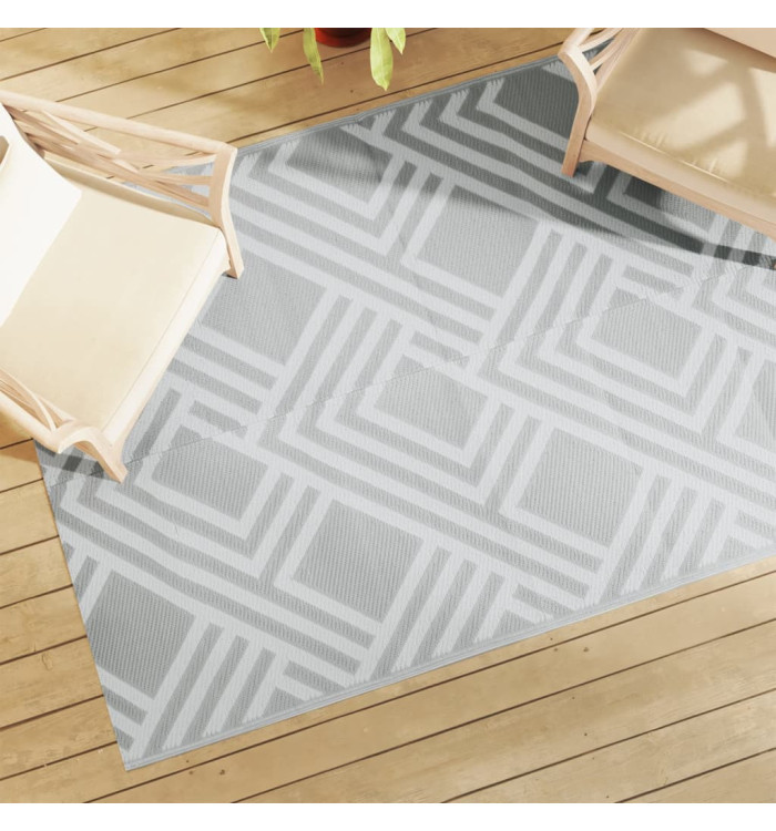 Tapis d'extérieur ARAKIL gris 140 x 200 cm PP | Mobilier & Déco