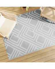 Tapis d'extérieur ARAKIL gris 140 x 200 cm PP | Mobilier & Déco