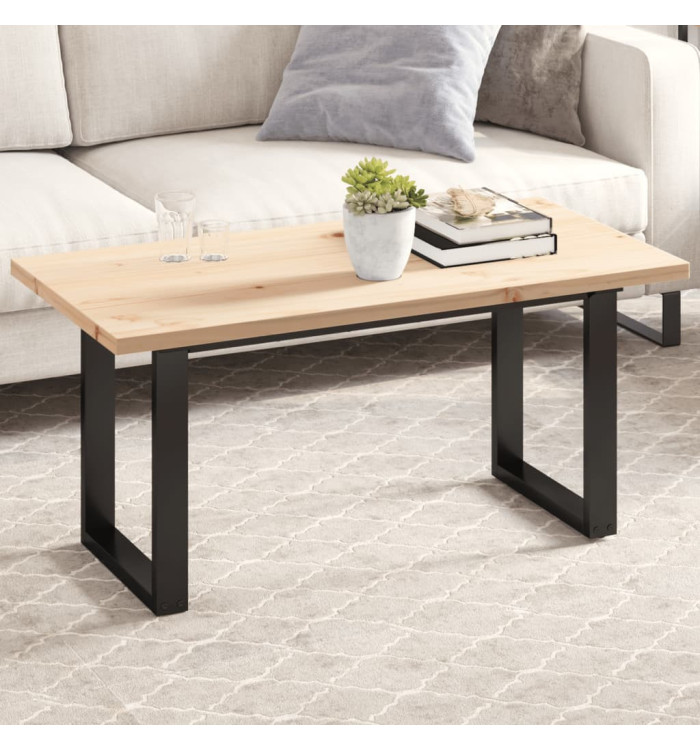 Dessus de table 100x50x2,5 cm rectangulaire bois de pin massif | Mobilier & Déco