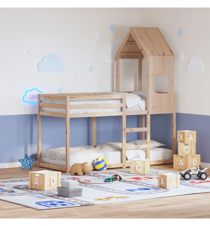 Toit de lit pour enfants 55x84x132 cm bois de pin massif | Mobilier & Déco