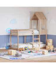 Toit de lit pour enfants 55x84x132 cm bois de pin massif | Mobilier & Déco
